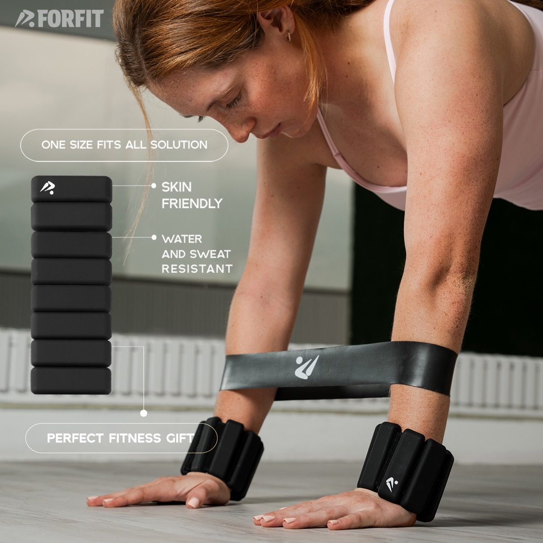 Entrenamiento con pesas Forfit negras